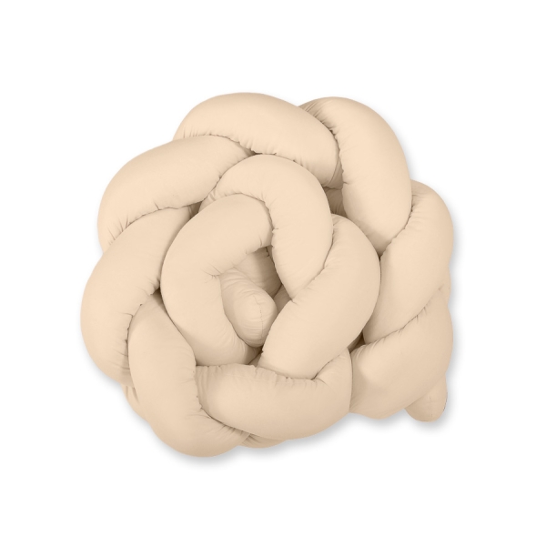Flettet sengerand til tremmeseng 1.8m  Beige