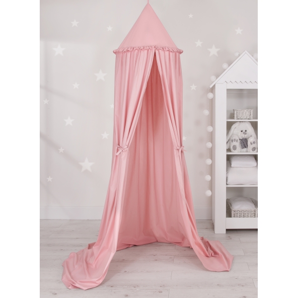 Hængegardiner Sengehimmel til børneværelset Støvet Pink