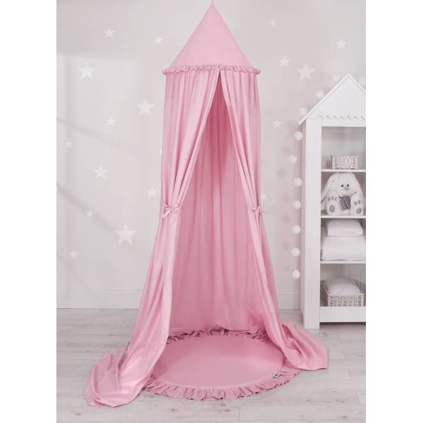 Hængende sengehimmel med legemåtte  Lyserød Pink