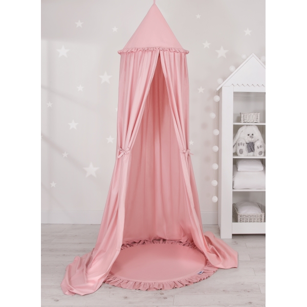 Hængende sengehimmel med legemåtte  Lyserød Pink