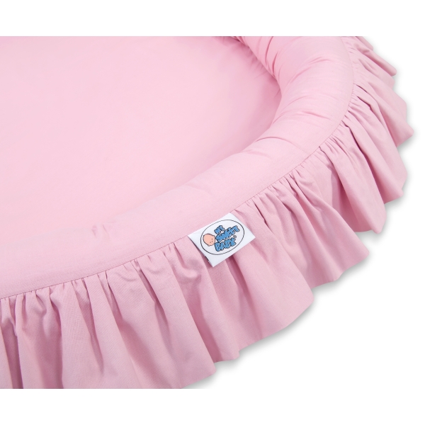 Højt legetæppe med flæsekant  Lyserød Pink