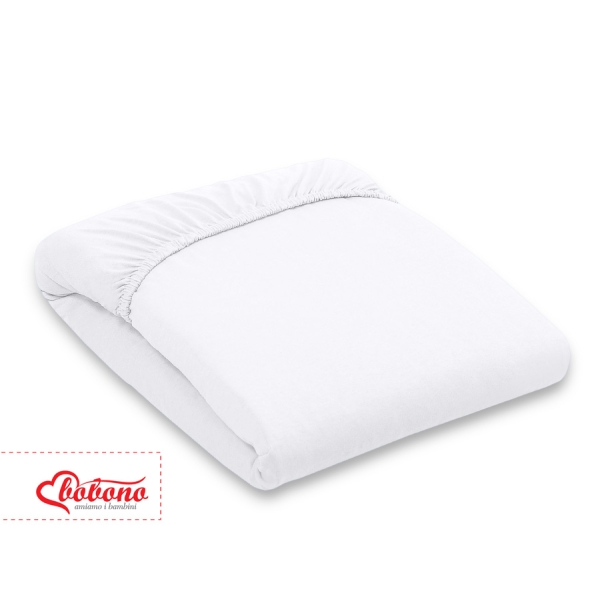 Jerseylagen til seng 140x200cm  Hvid