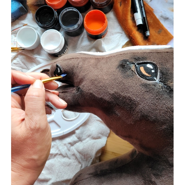 Kæphest Dark Bay Hobby Horse A3