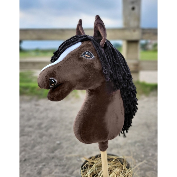 Kæphest Dark Bay Hobby Horse A3