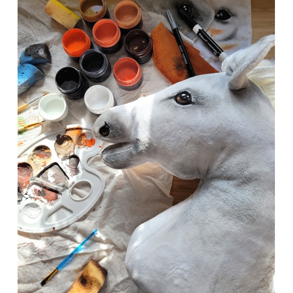 Kæphest Hvid Hobby Horse A4