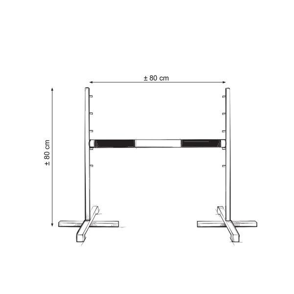 Klassisk Spring Til Kæpheste 80 cm Gul