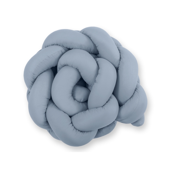 Knot sengerand af bomuld Flettet   Pastel Blå