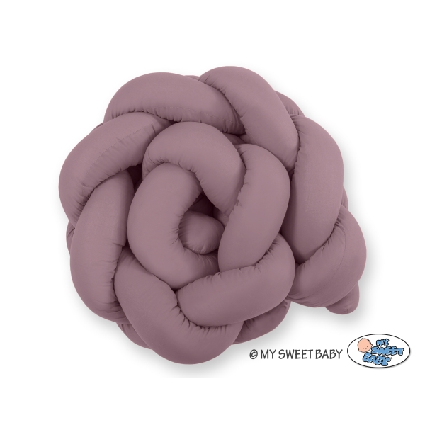 Knot sengerand af bomuld Flettet   Pastel Violet