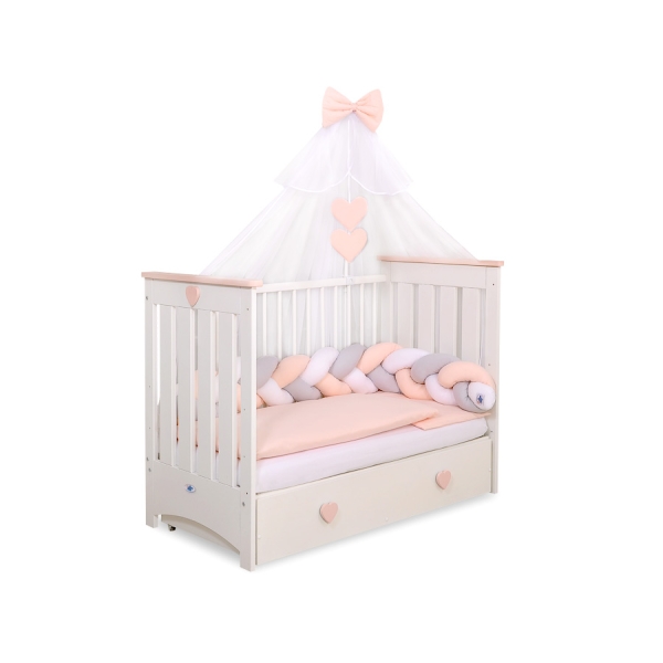 Myggenet til babyseng lavet af tyl  Beige Sifonki