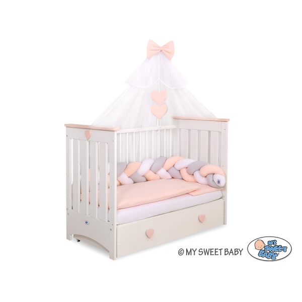 Myggenet til babyseng lavet af tyl  Beige Sifonki