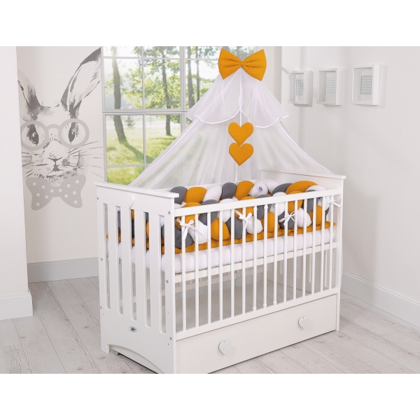 Myggenet til babyseng lavet af tyl  Honning Sifonki