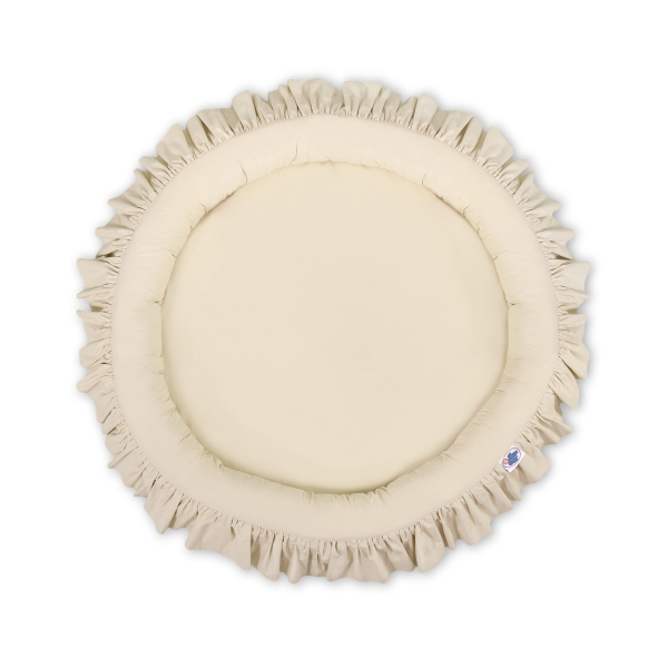 Rede med flæser  Beige