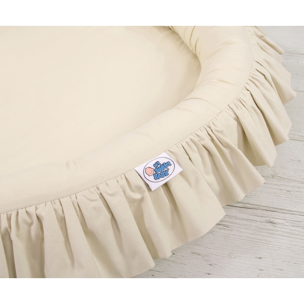 Rede med flæser  Beige