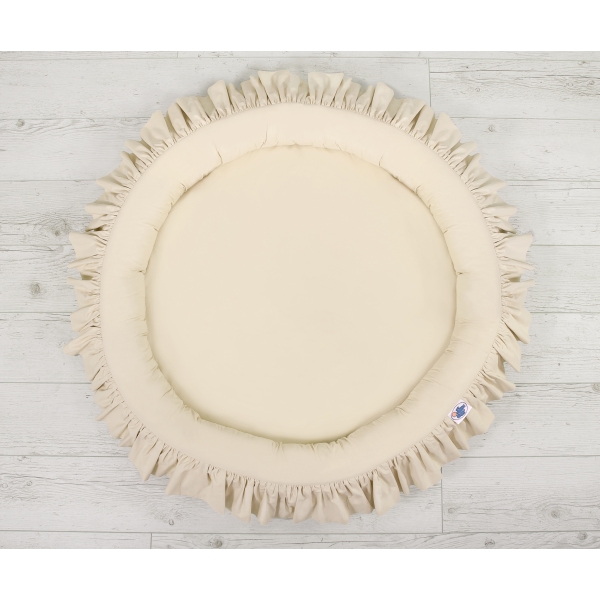Rede med flæser  Beige