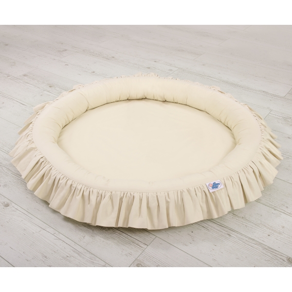 Rede med flæser  Beige