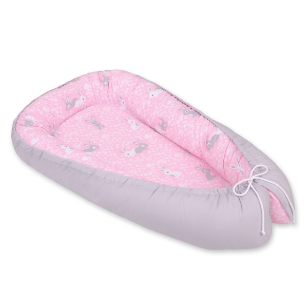 Rede til baby  Lyserød Grå Pink Kaniner