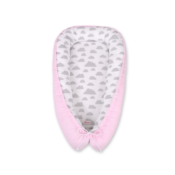 Rede til baby  Lyserød Grå Pink Skyer