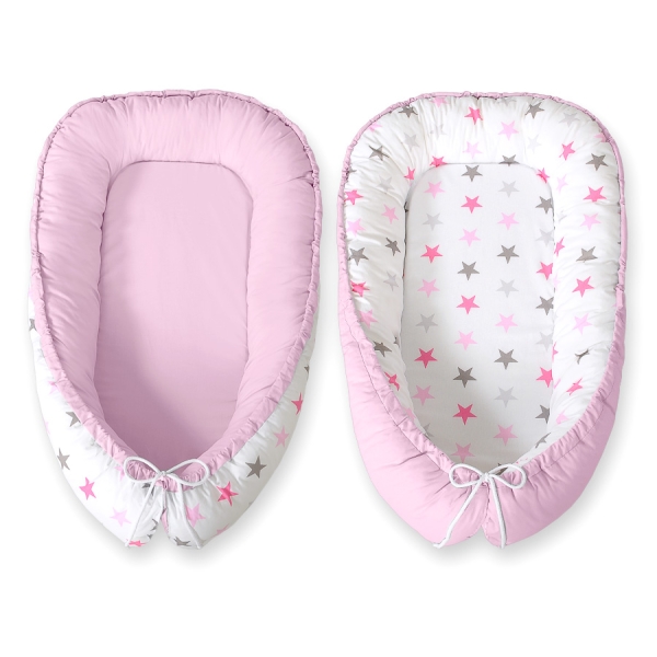 Rede til baby  Lyserød Grå Pink Stjerner