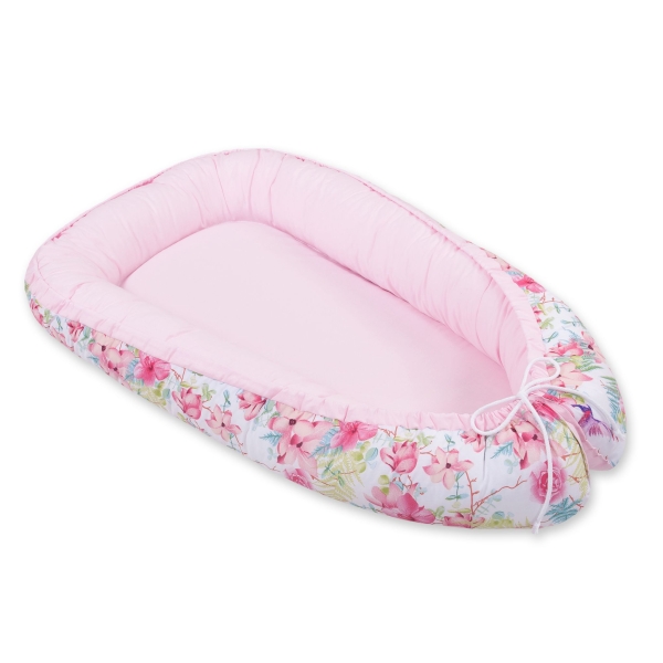 Rede til baby  Lyserød Pink Blomster