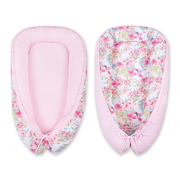 Rede til baby  Lyserød Pink Blomster
