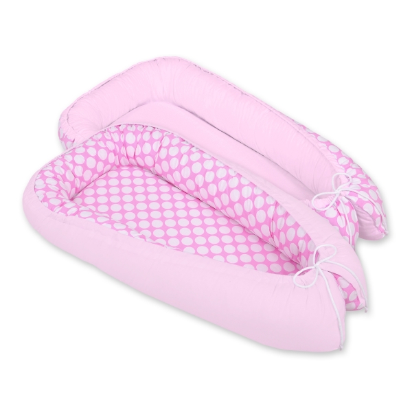 Rede til baby  Lyserød Pink Polkaprikker