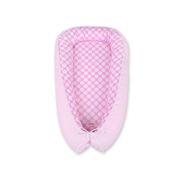 Rede til baby  Lyserød Pink Polkaprikker
