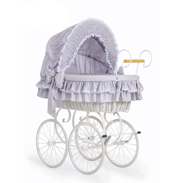 Retro moses babykurv  Grå Victoria
