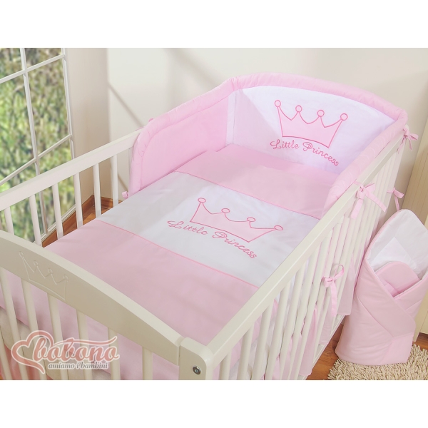 Sæt til babyseng i 2 dele Little Prince/Princess  Lyserød Pink