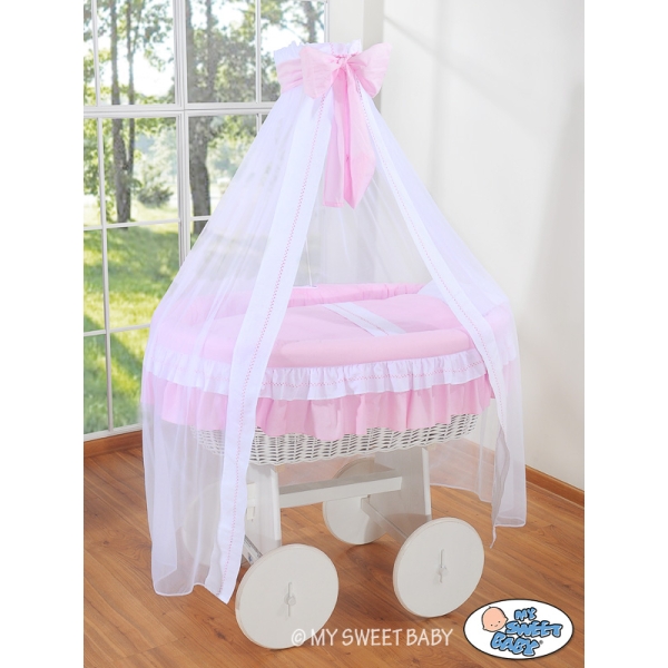 Sengebetræk til babykurv med sengehimmel