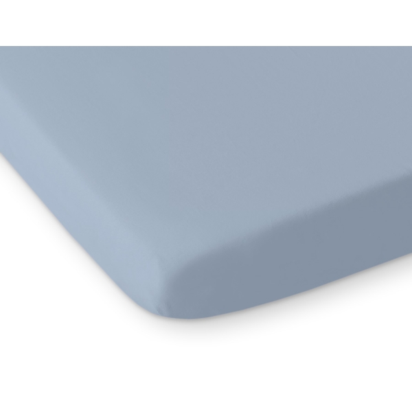 Sengelagen af bomuld til babyseng 140x70cm  Hvid Pastel Blå Bomuld