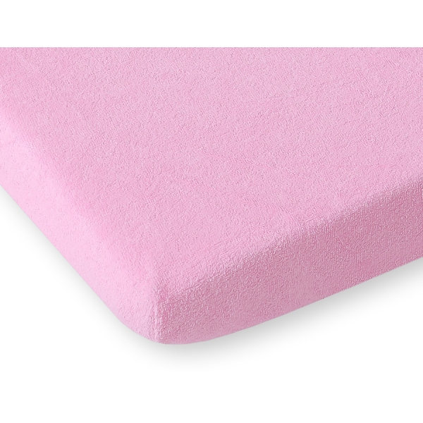 Sengelagen af frotté 140x70cm  Lyserød Pink