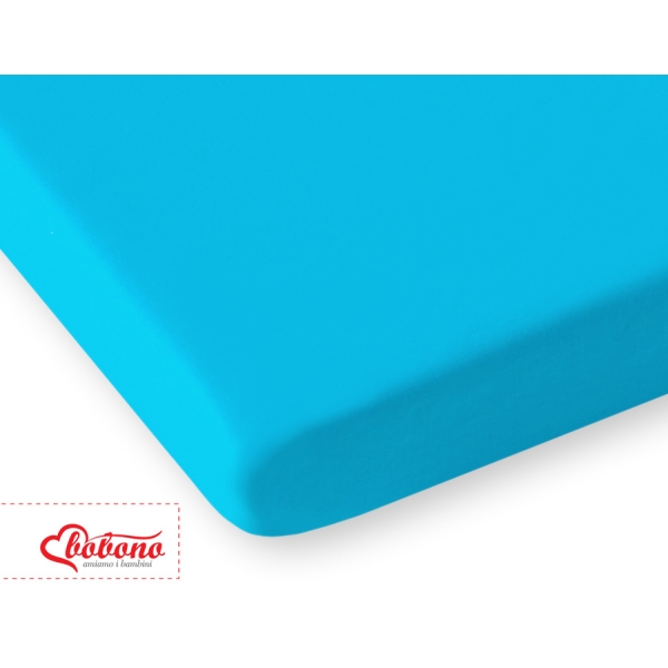Sengelagen til babyseng 120x60cm  Turkis Bomuld