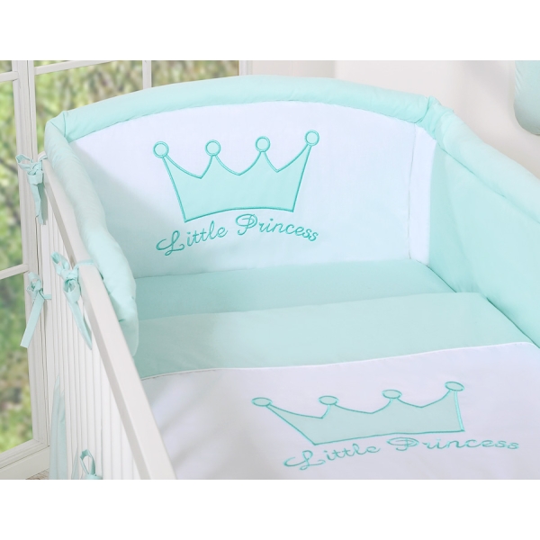 Sengerand til babyseng Little Prince / Princess  Mint