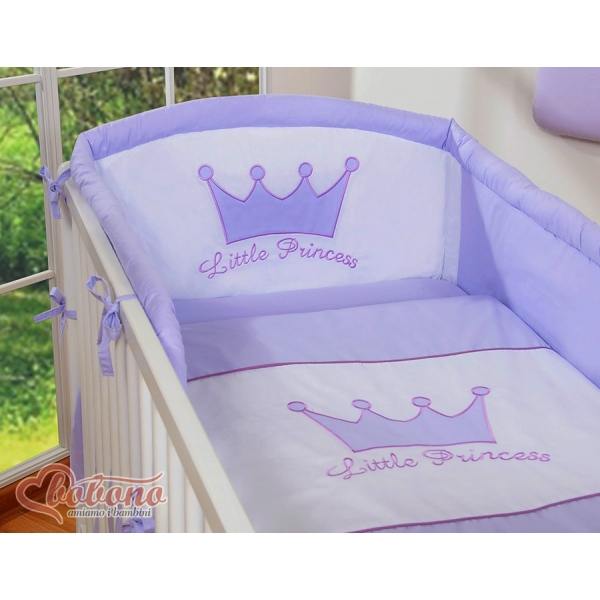 Sengesæt til tremmeseng i 2 dele Little Prince/Princess  Lilla