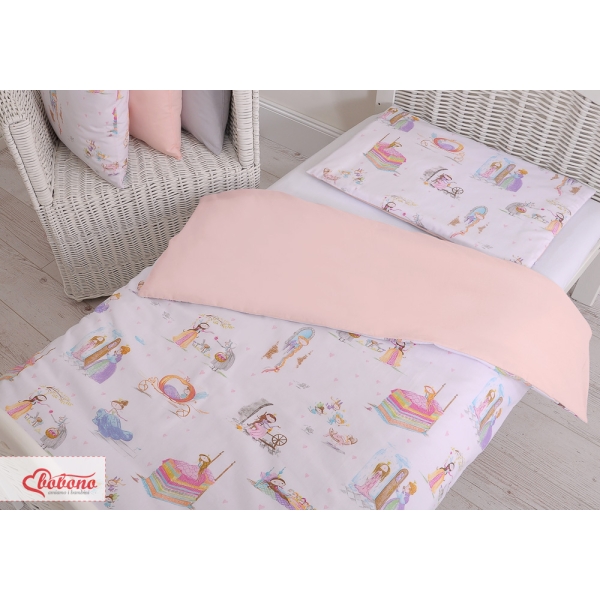 Sengetøj i bomuld 100x135 Mini  Eventyrprinsesse