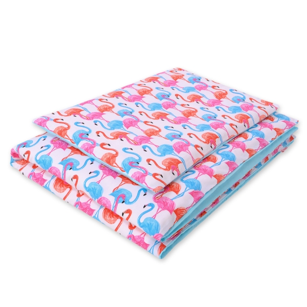 Sengetøj i bomuld 100x135 Mini  Flamingo