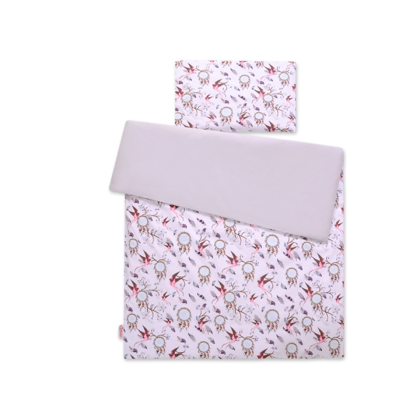 Sengetøj i bomuld 100x135 Mini  Lyserød Pink Sluge