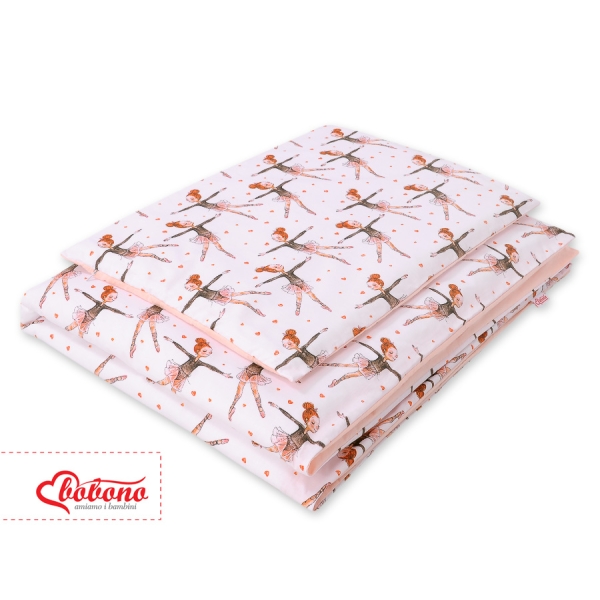 Sengetøjssæt i 2 dele 100x135 Mini  Lyserød Pink Ballerinaer