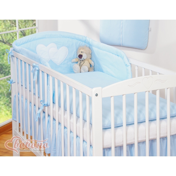 Sengetøjssæt til baby  Blå Striber