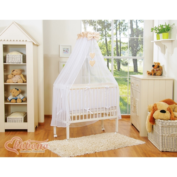 Sideseng med madras og sengetøjssæt Little Prince/Princess  Beige
