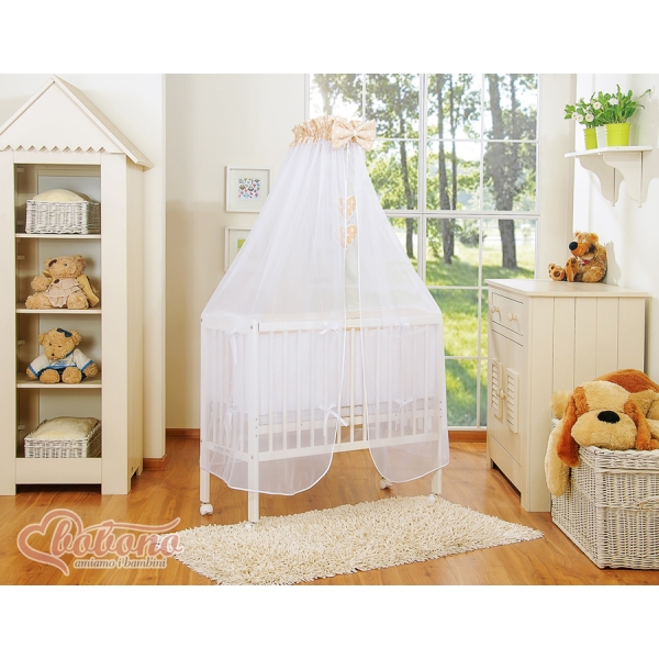 Sideseng med madras og sengetøjssæt Little Prince/Princess  Beige