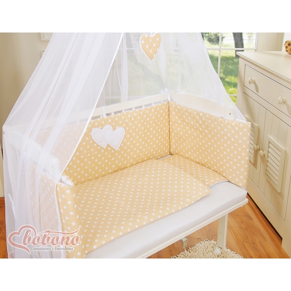 Sideseng med madras og sengetøjssæt Little Prince/Princess  Beige