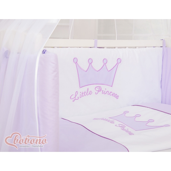 Sideseng med madras og sengetøjssæt Little Prince/Princess  Lilla
