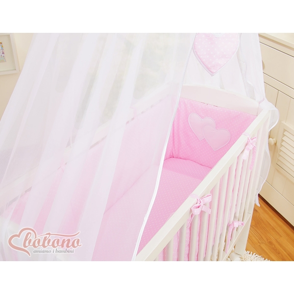 Sideseng med madras og sengetøjssæt Little Prince/Princess  Lyserød Pink