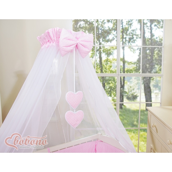 Sideseng med madras og sengetøjssæt Little Prince/Princess  Lyserød Pink