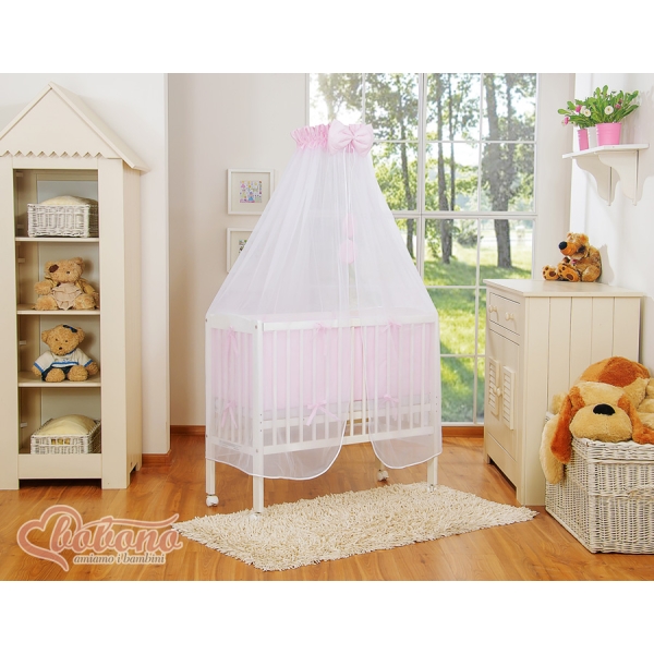 Sideseng med madras og sengetøjssæt Little Prince/Princess  Lyserød Pink