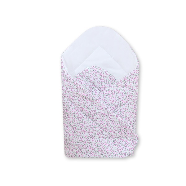 Svøb til baby  Lyserød Pink Blomstereng Blomster