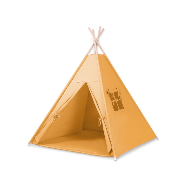 Teltsæt Tipi Telt Børn med legetæppe  Honning