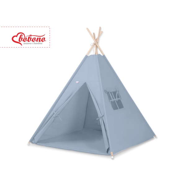 Teltsæt Tipi Telt Børn med legetæppe  Pastel Blå