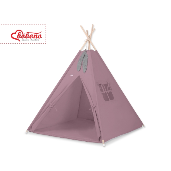 Teltsæt Tipi Telt Børn med legetæppe  Pastel Violet